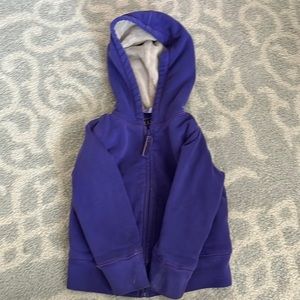 Ll bean girls sweatshirt - zip with fleece inside and hood